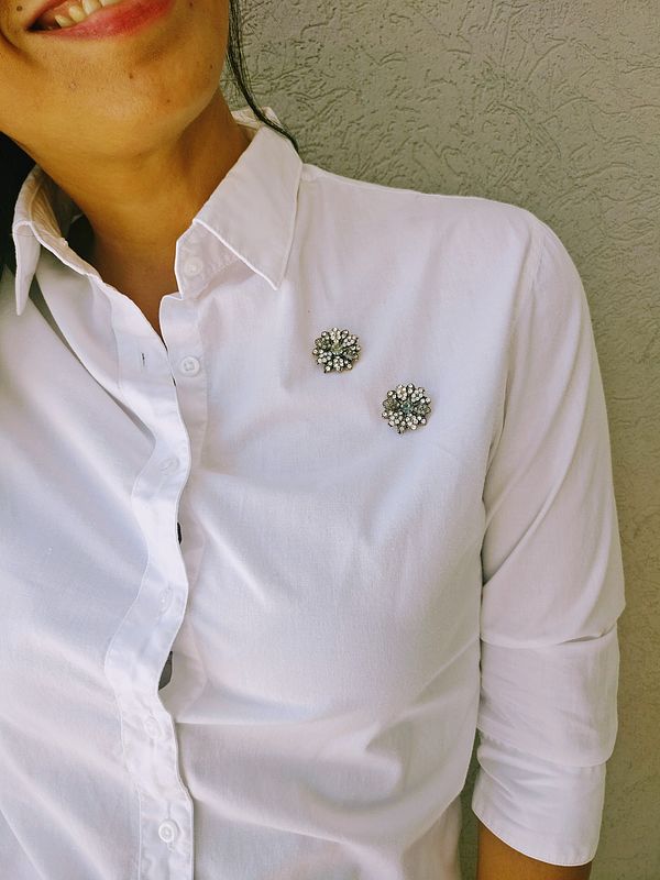 Paire de Fleur Vintage 1